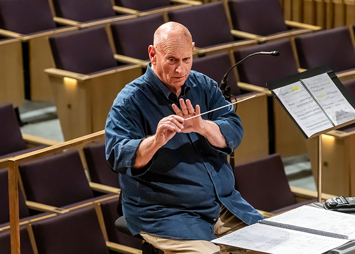 Professor Eugene Corporon conducting