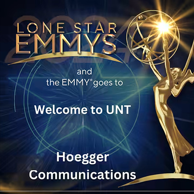 UNT COM emmy graphic