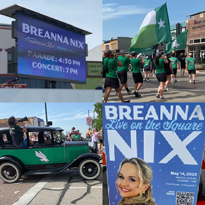 Images from the City of Denton parade and concert on the Downtown Square