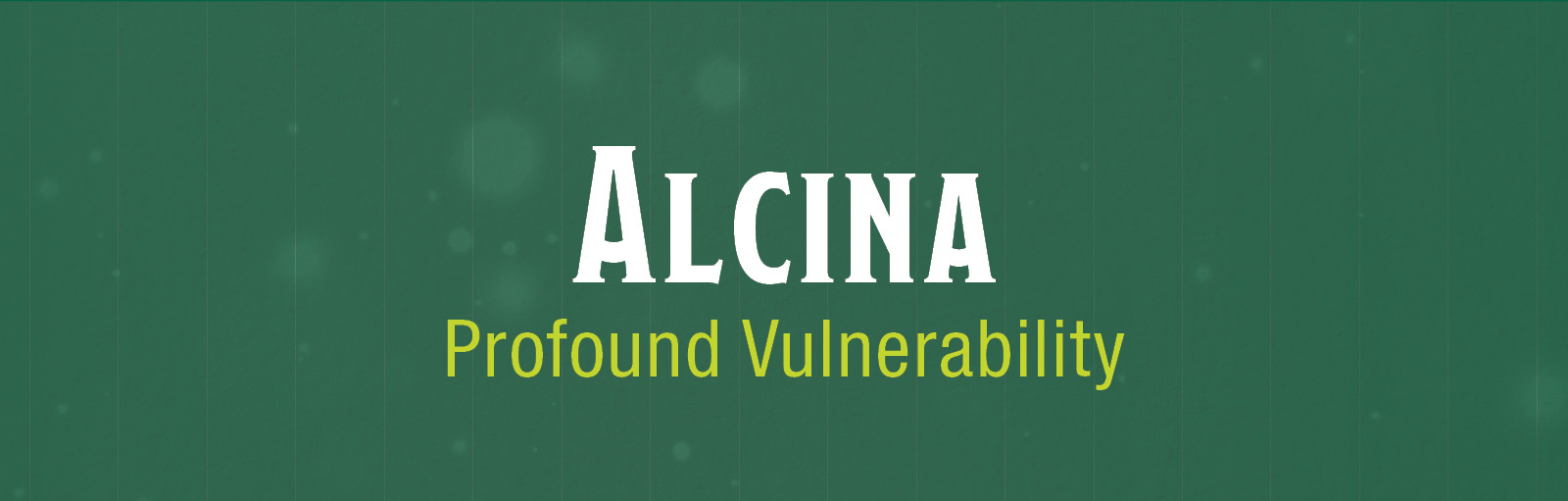 Title card for Alcina
