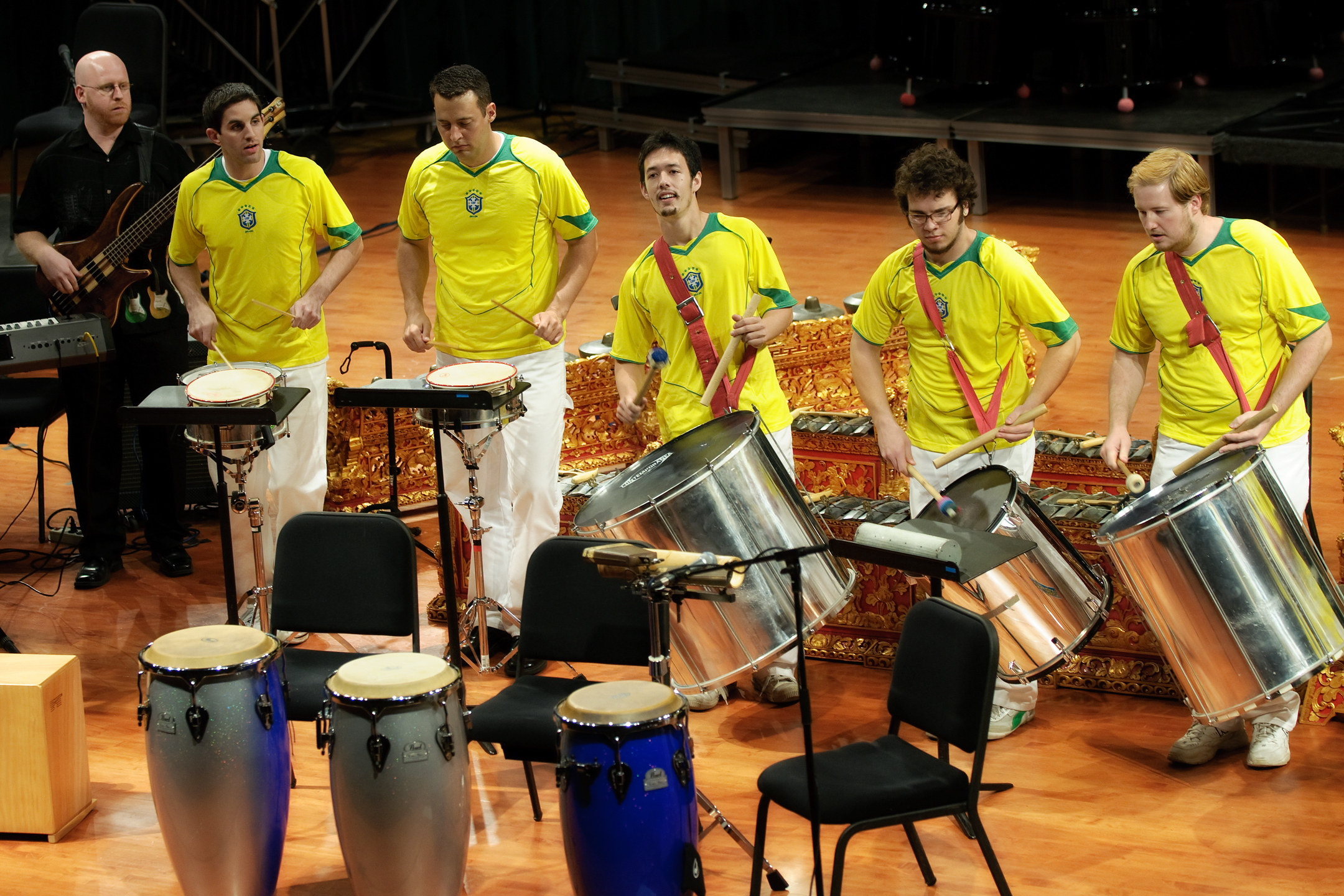 Photo of members of the Brazilian ensemble