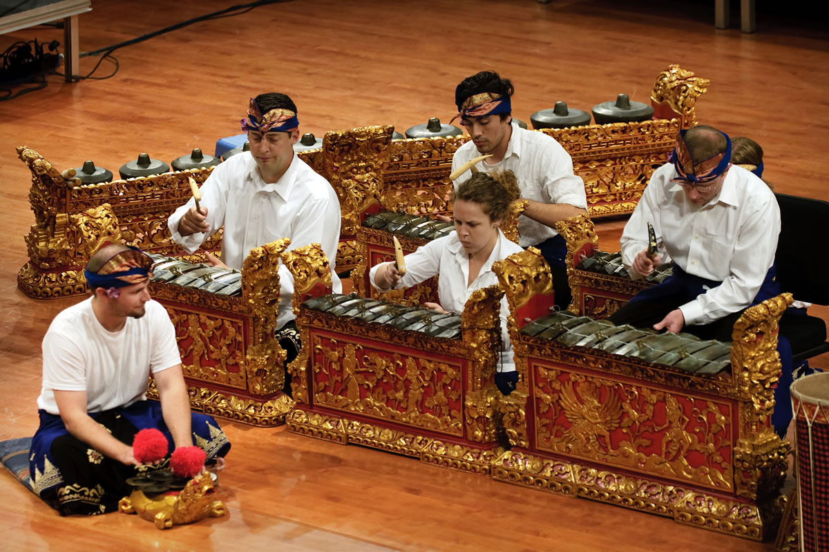 Photo of members of Gamelan