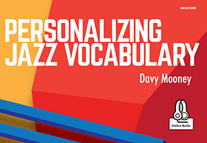 Book Cover - Personalizing Jazz Vocabulary by Davy Mooney
