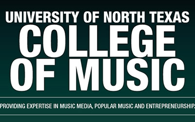 University of North Texas, College of Music Header