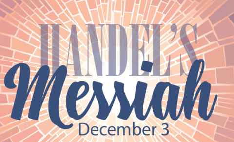 Handel's Messiah - December 3rd Poster. Text on light background